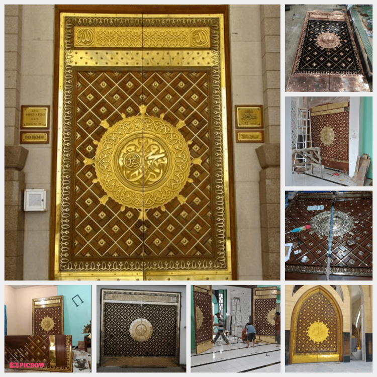 Kerajinan Pintu Nabawi | Tembaga Jayakarta | Kerajinan Logam Tembaga & Kuningan Boyolali. Beli PusatKerajinanPintuMasjidNabawimadinah dan kubah masjid tembaga kuningan. Segera hubungi kami untuk informasi